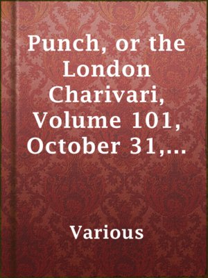 cover image of Punch, or the London Charivari, Volume 101, October 31, 1891